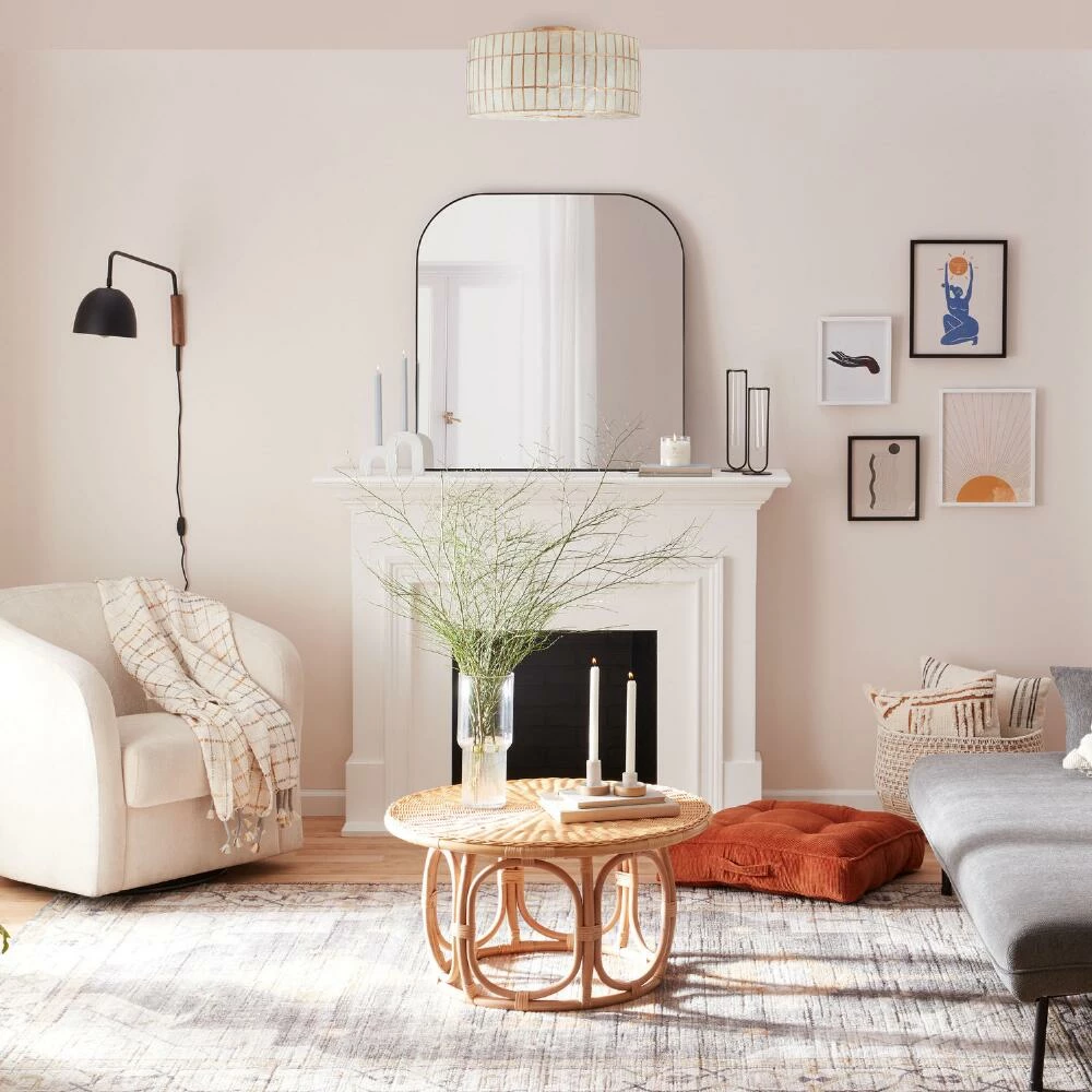 Buy ๐ World Market Gold Capiz Drum Flush Mount Ceiling Light ๐ 3 Buy ๐ World Market Gold Capiz Drum Flush Mount Ceiling Light ๐ - Image 2