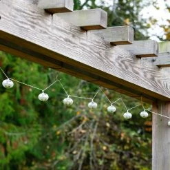 Cheapest 🥰 World Market Silver Droplet Solar LED 10 Bulb String Lights 🎁 -Lighting Sales Store unnamed file 1007