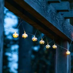 Cheapest 🥰 World Market Silver Droplet Solar LED 10 Bulb String Lights 🎁 -Lighting Sales Store unnamed file 1008