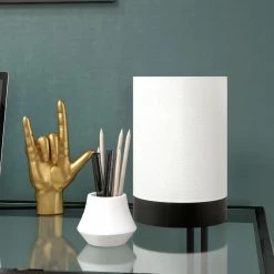 Cheap 🎁 World Market Lina Metal And Linen Cylinder Accent Lamp 🤩 -Lighting Sales Store unnamed file 1018