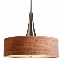 Best reviews of 🤩 World Market Brushed Steel and Cork 3 Light Pendant Lamp 🤩