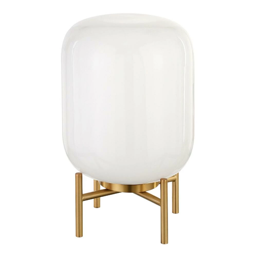 Best Pirce ๐ World Market Kari White Glass Cylinder and Brass Accent Lamp ๐ 3 Best Pirce ๐ World Market Kari White Glass Cylinder and Brass Accent Lamp ๐