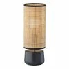 Wholesale 🔥 World Market Walmer Natural Rattan and Ceramic Accent Lamp ⌛