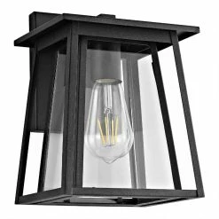 Best Sale ✔️ World Market Stern Black Metal Outdoor Wall Sconce ✔️