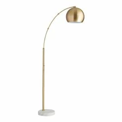 Wholesale 😍 World Market Hayden Brass Arc And White Marble Floor Lamp 🎁 -Lighting Sales Store unnamed file 108