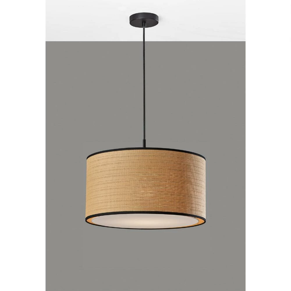 Outlet ๐ World Market Landor Natural And Black Woven Drum Pendant Lamp ๐ 6 Outlet ๐ World Market Landor Natural And Black Woven Drum Pendant Lamp ๐ - Image 4