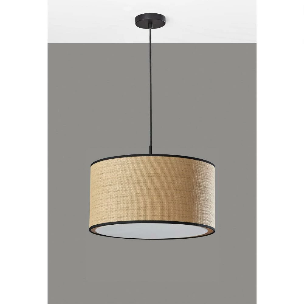 Outlet ๐ World Market Landor Natural And Black Woven Drum Pendant Lamp ๐ 7 Outlet ๐ World Market Landor Natural And Black Woven Drum Pendant Lamp ๐ - Image 5