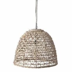 Best reviews of 🥰 World Market Luna Whitewash Geometric Open Weave Abaca Pendant Lamp 🔥