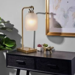 Discount 👏 World Market Lancaster Antique Brass And Frosted Glass Table Lamp 🤩 -Lighting Sales Store unnamed file 1121