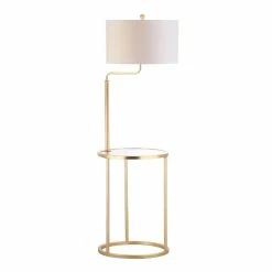 Best reviews of 🔔 World Market Clare Gold And Glass Floor Lamp With Table 🥰