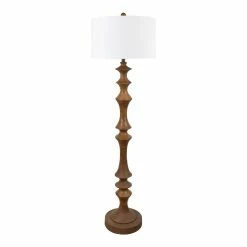 Flash Sale ⌛ World Market Chester Brown Resin Spindle Floor Lamp 💯