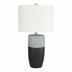 Top 10 ⌛ World Market Gray and Black Two Tone Ceramic Table Lamp 👏