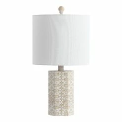 Best reviews of ๐ World Market Nanette Ivory And Beige Lace Floral Table Lamp ๐