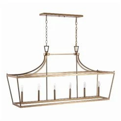 Wholesale ✔️ World Market Aroris Metal Pagoda 6 Light Pendant Lamp 👍