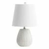 Budget ✨ World Market Brock White Ceramic Ribbed Table Lamps Set Of 2 😉 -Lighting Sales Store unnamed file 1251