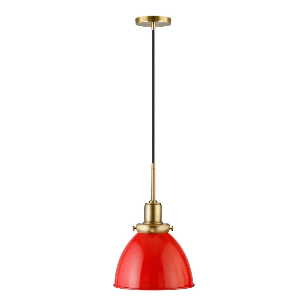 Wholesale ⭐ World Market Iris Red Metal Dome Shade Pendant Lamp ⭐ 6 Wholesale ⭐ World Market Iris Red Metal Dome Shade Pendant Lamp ⭐ - Image 4