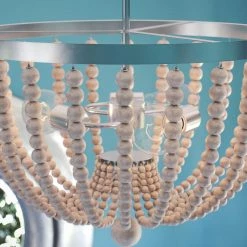 Budget 😀 World Market Madison Wood Bead 3 Light Semi Flush Mount Ceiling Light 🧨 -Lighting Sales Store unnamed file 1325