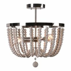 Budget 😀 World Market Madison Wood Bead 3 Light Semi Flush Mount Ceiling Light 🧨 -Lighting Sales Store unnamed file 1328