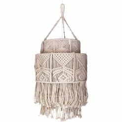 Cheap 🧨 World Market Ashbury Tiered Macrame Fringe Pendant Lamp 🔥