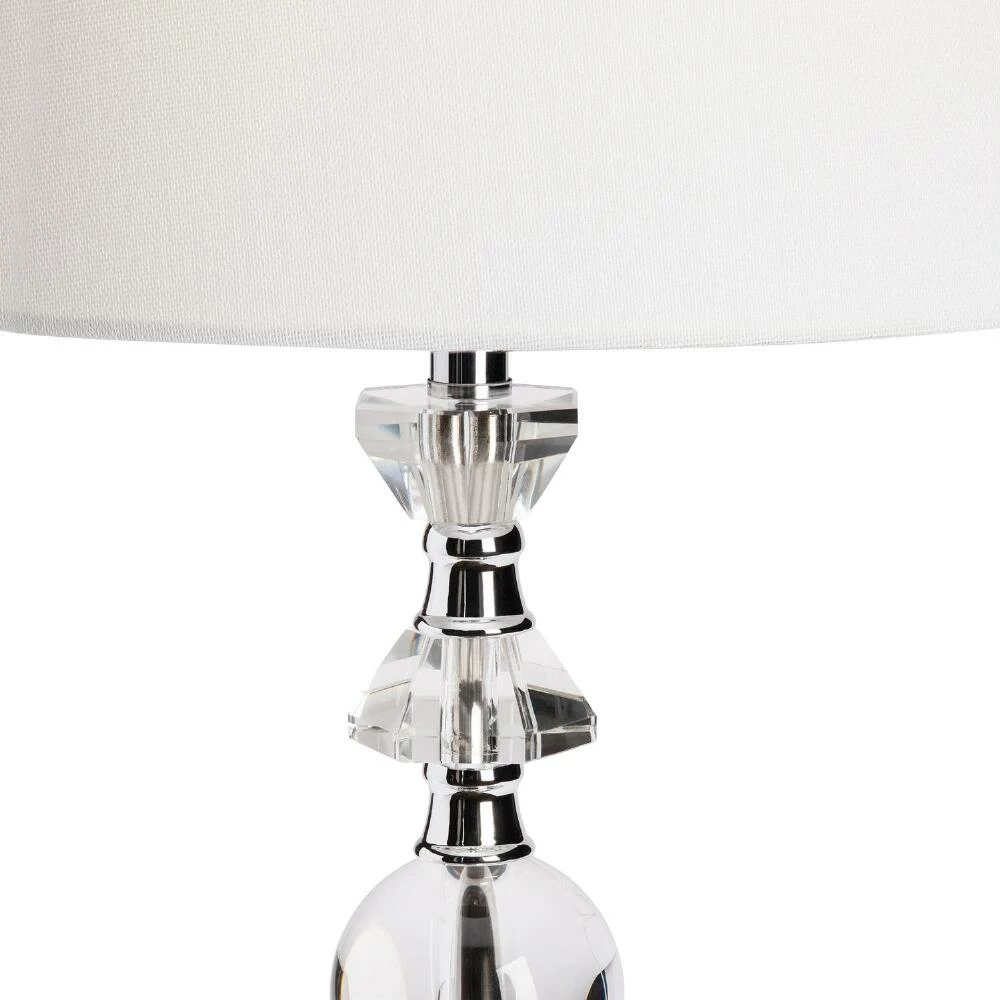 Budget ๐ World Market Emilio Crystal Glass And Chrome Stacked Table Lamp ๐ 5 Budget ๐ World Market Emilio Crystal Glass And Chrome Stacked Table Lamp ๐ - Image 3