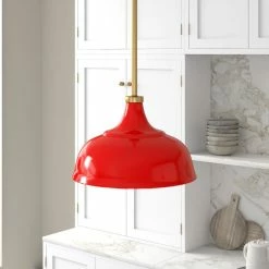 Wholesale 🌟 World Market Lucy Red Metal Dome Shade Pendant Lamp 🌟 -Lighting Sales Store unnamed file 1360