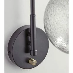 Best deal ⭐ World Market Edie Black Metal And Speckled Glass Wall Sconce 😉 -Lighting Sales Store unnamed file 1369