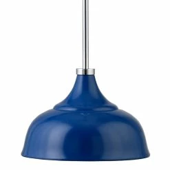 Flash Sale 🎁 World Market Lucy Blue Metal Dome Shade Pendant Lamp ❤️ -Lighting Sales Store unnamed file 1372