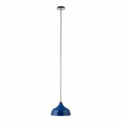 Flash Sale 🎁 World Market Lucy Blue Metal Dome Shade Pendant Lamp ❤️ -Lighting Sales Store unnamed file 1374