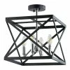 Best deal 💯 World Market Matias Black And Nickel Flush Mount Ceiling Light 🎉