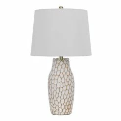Top 10 ✔️ World Market Collins White Textured Ceramic Table Lamp Set Of 2 💯