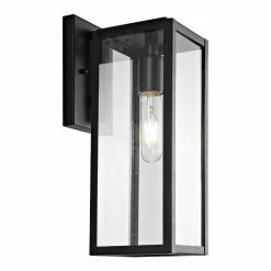Promo 👏 World Market Norsan Black Metal And Glass Outdoor Wall Sconce 😉 -Lighting Sales Store unnamed file 1393
