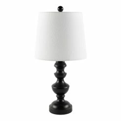 Best Sale ✨ World Market Proteus Black Turned Spindle Table Lamp 👏