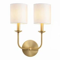 Best deal ⌛ World Market Ferrara Gold 2 Light Wall Sconce ✨ -Lighting Sales Store unnamed file 1436