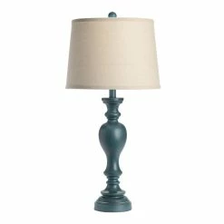 Best Sale โญ World Market Milton Distressed Turquoise Turned Table Lamp ๐งจ