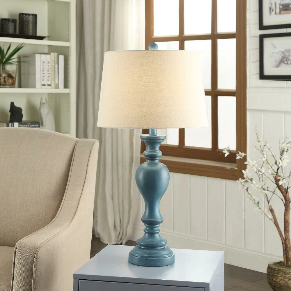 Best Sale โญ World Market Milton Distressed Turquoise Turned Table Lamp ๐งจ 5 Best Sale โญ World Market Milton Distressed Turquoise Turned Table Lamp ๐งจ - Image 3