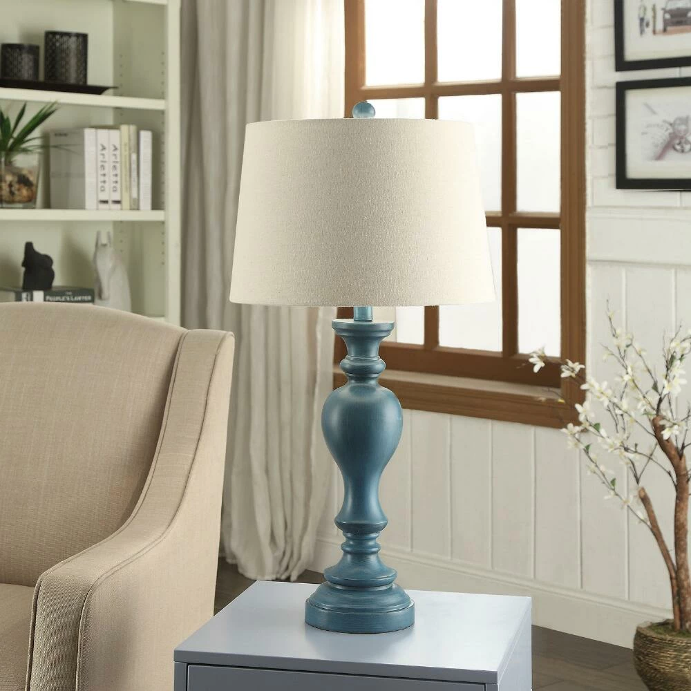 Best Sale โญ World Market Milton Distressed Turquoise Turned Table Lamp ๐งจ 6 Best Sale โญ World Market Milton Distressed Turquoise Turned Table Lamp ๐งจ - Image 4