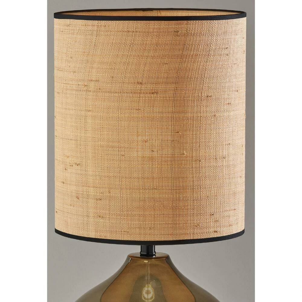 New 👏 World Market Eden Natural Rattan and Green Glass Table Lamp 🤩 7 New 👏 World Market Eden Natural Rattan and Green Glass Table Lamp 🤩 - Image 5