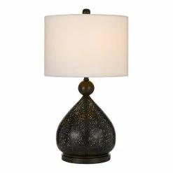 New 😉 World Market Riley Dark Bronze Metal Laser Cut Table Lamp 🧨 -Lighting Sales Store unnamed file 1452