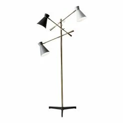 Coupon 🌟 World Market Lyle Black, White And Gray 3 Light Adjustable Floor Lamp ✨