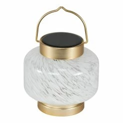 Best deal 👍 World Market White Blown Glass Solar LED Lantern 🛒 -Lighting Sales Store unnamed file 1470