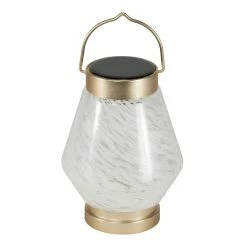 Best deal 👍 World Market White Blown Glass Solar LED Lantern 🛒 -Lighting Sales Store unnamed file 1471