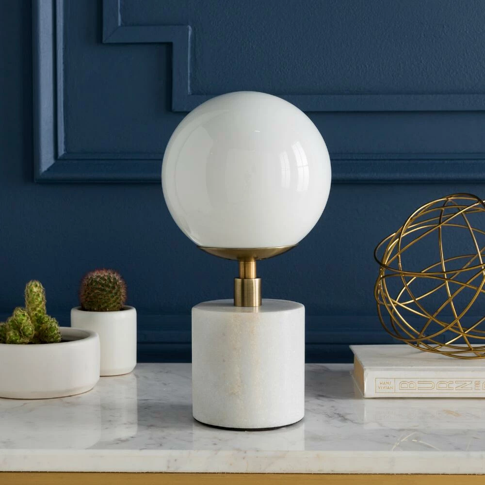 Promo ๐ World Market Una White Marble And Antique Brass Table Lamp ๐ 4 Promo ๐ World Market Una White Marble And Antique Brass Table Lamp ๐ - Image 2