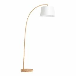 Cheapest ❤️ World Market Maya Rattan Arc And Wood Floor Lamp 🛒