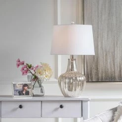 Discount 🎁 World Market Gold Mercury Glass Ribbed Table Lamp 😉 -Lighting Sales Store unnamed file 1503