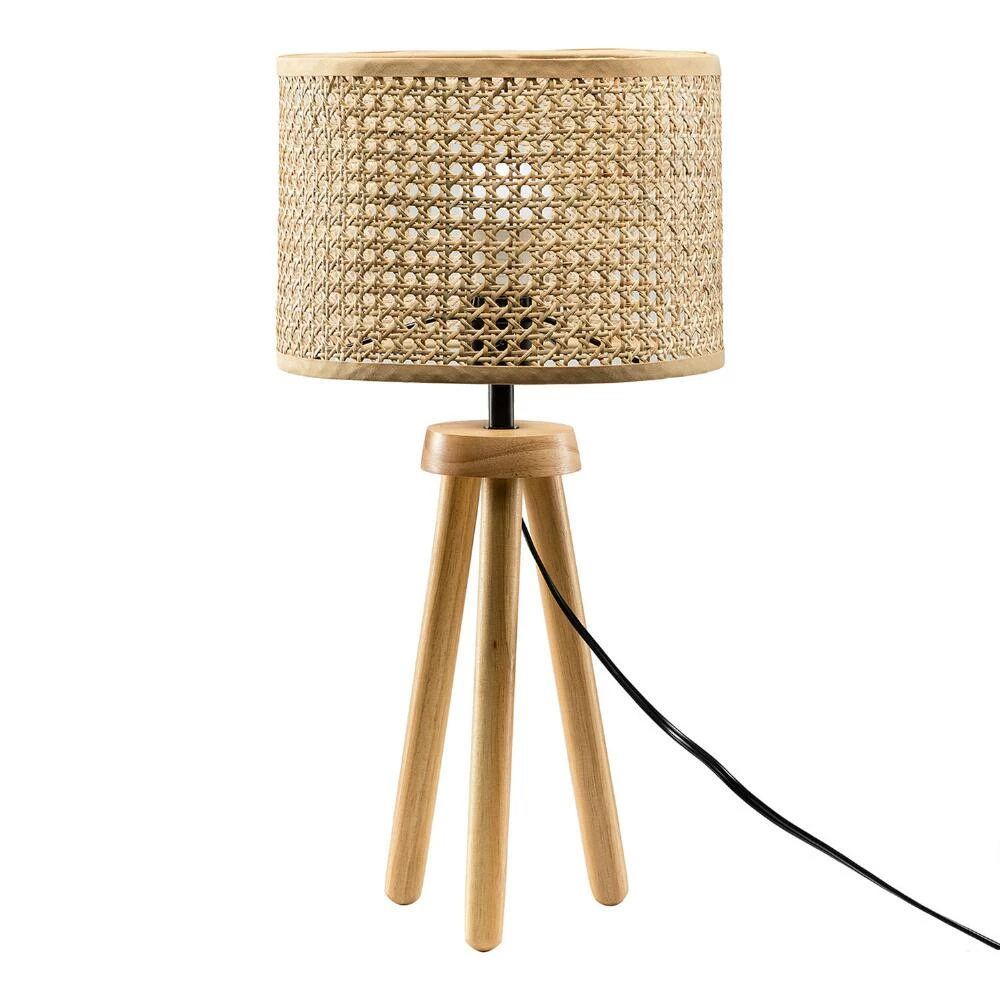 Outlet ๐งจ World Market Lewis Natural Rattan And Wood Tripod Table Lamp ๐ 3 Outlet ๐งจ World Market Lewis Natural Rattan And Wood Tripod Table Lamp ๐