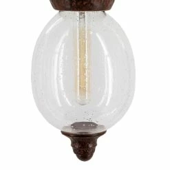 Promo ✔️ World Market Rust Metal and Seeded Glass Teardrop Pendant Lamp ❤️ -Lighting Sales Store unnamed file 1518