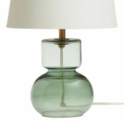 Cheap ๐ฅฐ World Market Olivia Green Glass Accent Lamp Base ๐