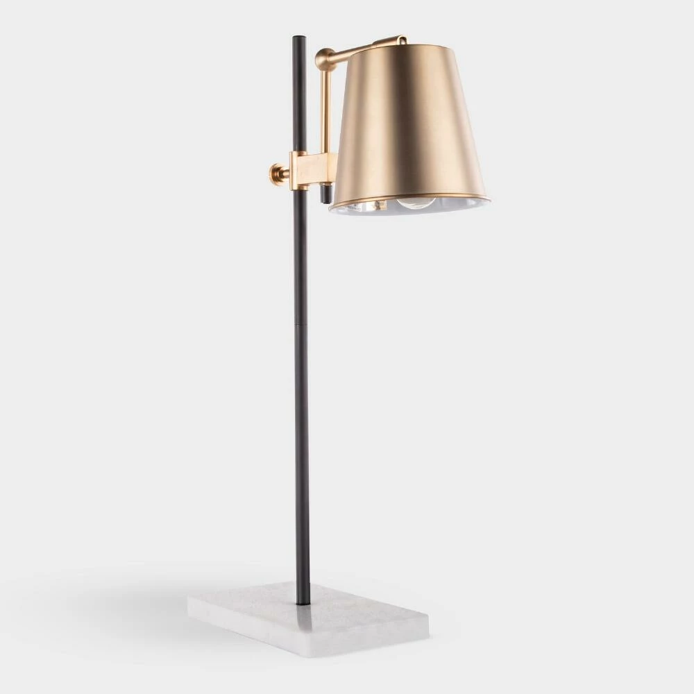 Best reviews of ๐ World Market Brass and White Marble Adjustable Dominic Table Lamp โ 4 Best reviews of ๐ World Market Brass and White Marble Adjustable Dominic Table Lamp โ - Image 2