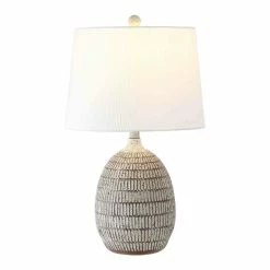 Best Sale ⭐ World Market Dewlen Brown and White Textured Table Lamp 🥰 -Lighting Sales Store unnamed file 1545