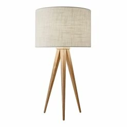 Best reviews of ✔️ World Market Oak Wood Tripod Lynnette Table Lamp 🥰